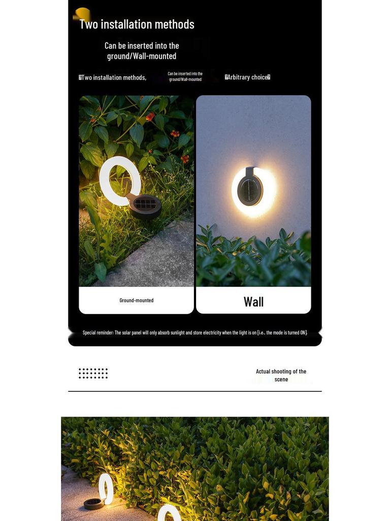 Waterproof Solar Garden Lights for Outdoor Balcony Decoration - Night Stairway and Step Atmosphere Lighting