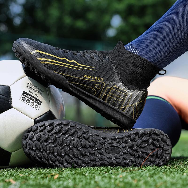 Kinder/Herren Socken Mund Fußballschuhe Gummi Weiche Sohle Kurzen Nagel Kunstrasen Leder Jugend Kinder Fußballschuhe