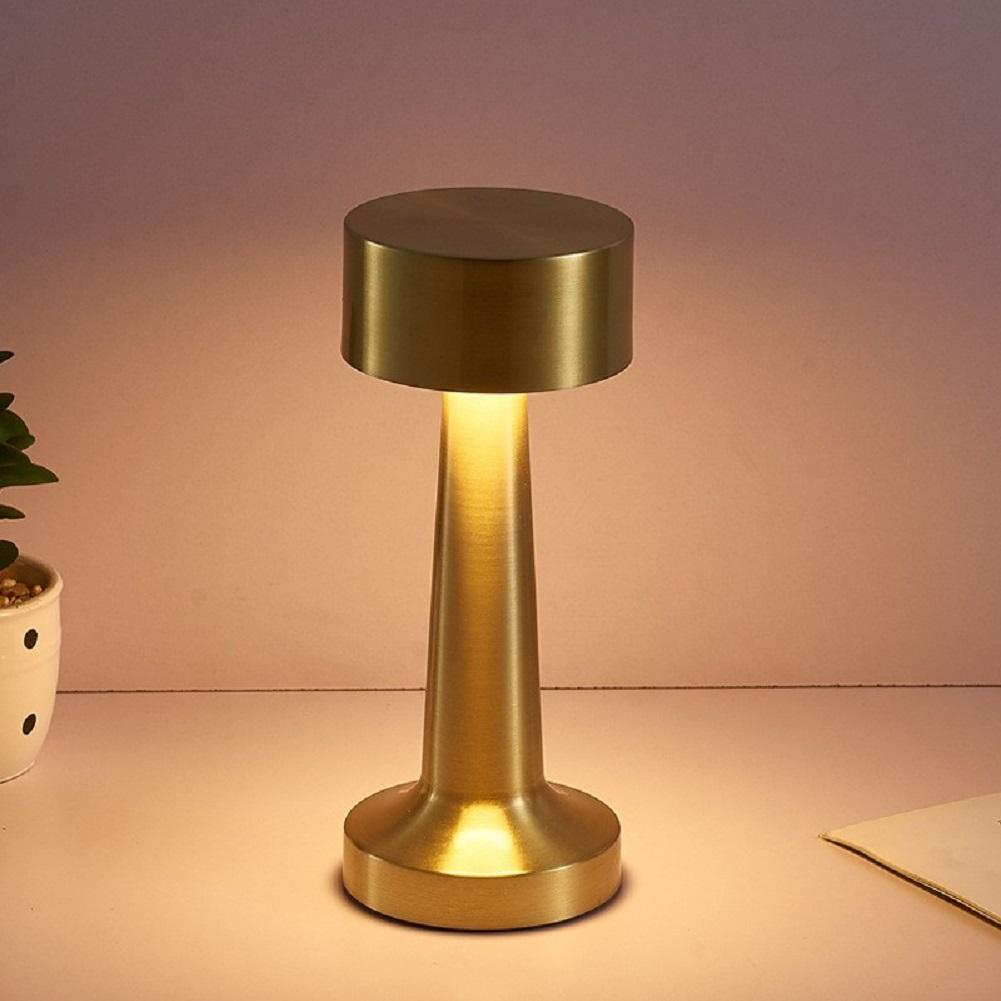 Led Table Lamp Dumbbell Shape Dimmable Usb Rechargeable Desk Lamp Night Light For Restaurant Hotel Bar