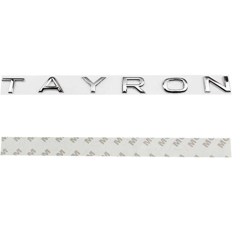 Car Metal Trunk Letters Words Logo Badge Emblem Decals Sticker For Volkswagen VW TAYRON 2021 2022 2023 2024 Styling Accessories