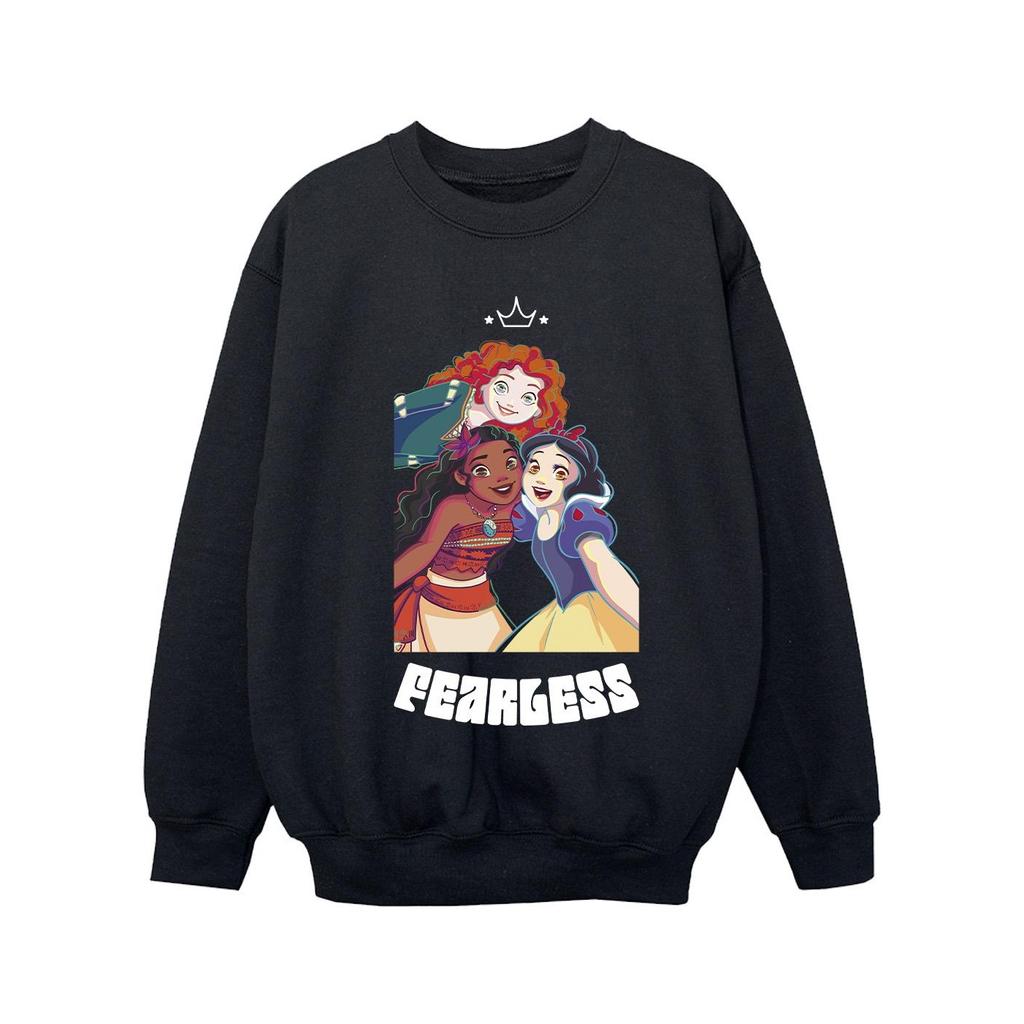 Disney Girls Princess Fearless Sweatshirt