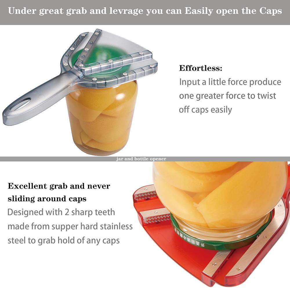 Jar Opener|Effortless Jar Opener for Weak Hands & Seniors With Arthritis Jar Lid Opener for Arthritic Hands- Opens Any Size Jar