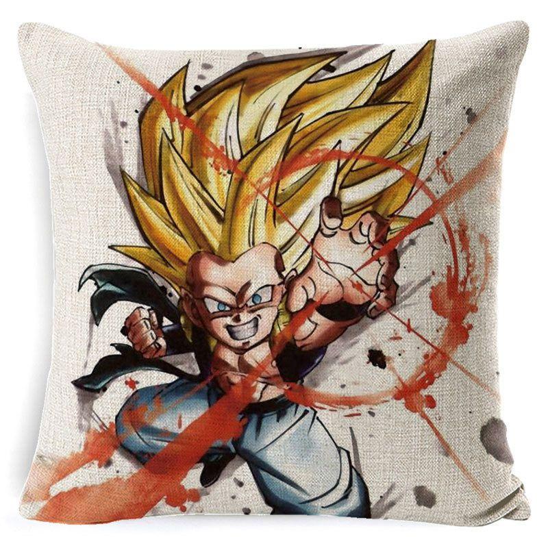 Dragon Ball Kissenbezug Atemberaubender Cartoon Quadratischer Kissenbezug Für Stilvolles Sofa Heimdekor