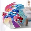 1pc Mega Man Automatic Opening Folding Outdoor Umbrella - 8 Bone Iron Frame, Suitable for Fans, Travel, Daily Use, Gift for Mega Man Enthusiasts.
