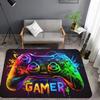 Game Controller Print Area Mat - Washable Large Rug with Detailed Button Artwork for Living Room Bedroom Office Patio Decor