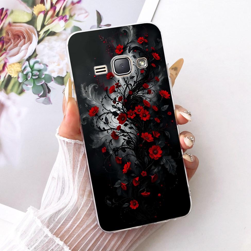 Clear For Samsung J1 2016 Case Cover Cute Cat Fashion Butterfly Funny Painted Casing For Samsung Galaxy J1 2016 SM-J120F