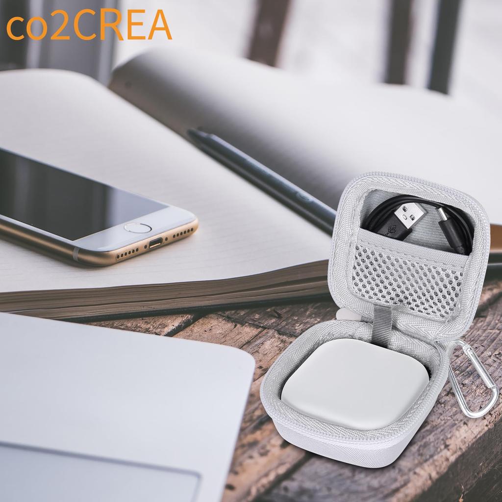 Căști cu ureche deschisă Shokz OpenFit pentru depozitare Compatibile cu Wireless Alb [Husă co2CREA] 2/Căști OpenFit Air/OpenFit, (Doar caz)