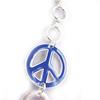 NOA [G5886] – Blaue Designer-Halskette „Peace“.
