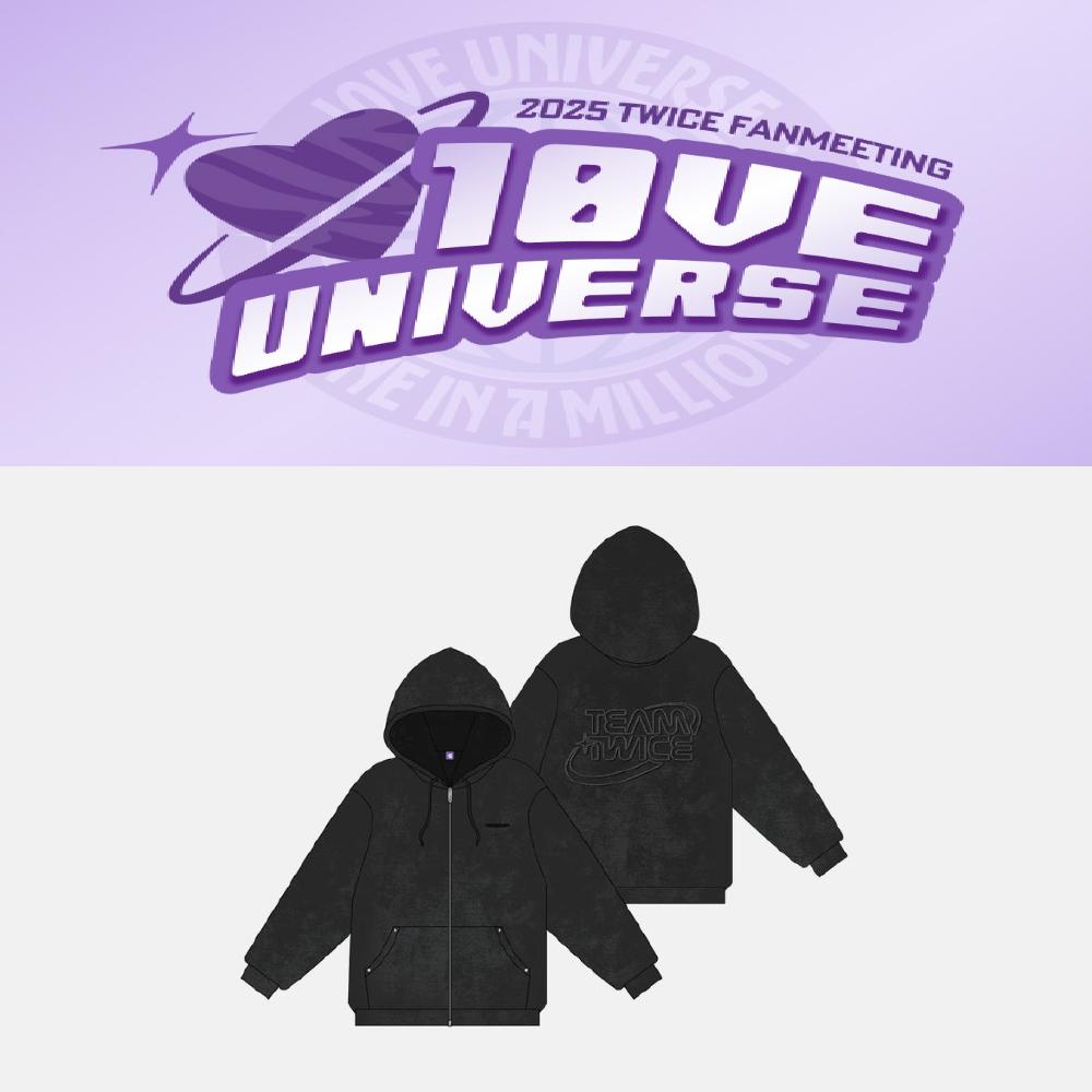 

Предзаказ 2025 TWICE ФАНМИТИНГ 10VE UNIVERSE Худи на молнии