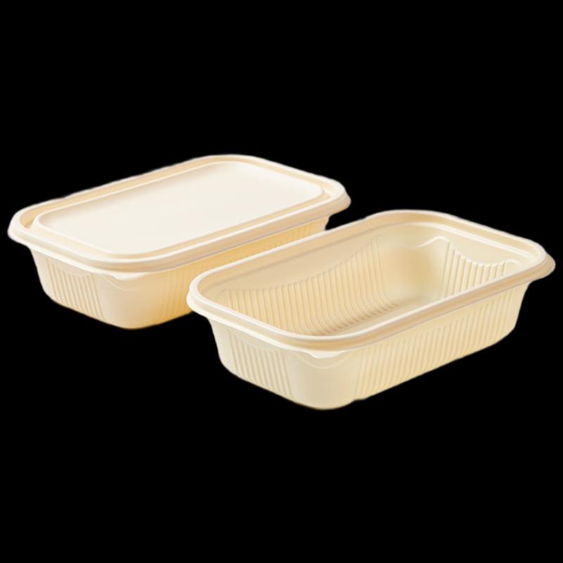 Mr. Corn Biodegradable Corn Starch Food Containers with Lids