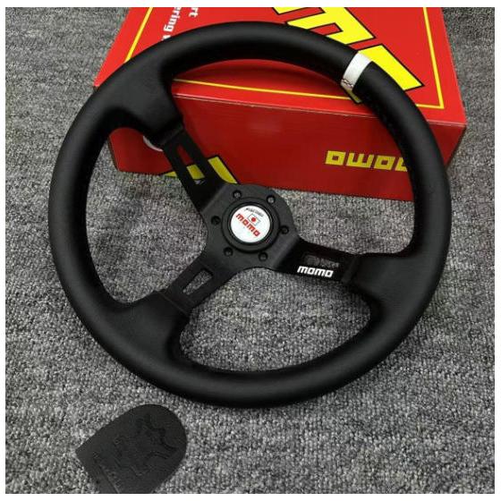 MOMO Car Steering Wheel 13 Inch (330mm) Renovated Competition Steering Wheel White 9AT0087