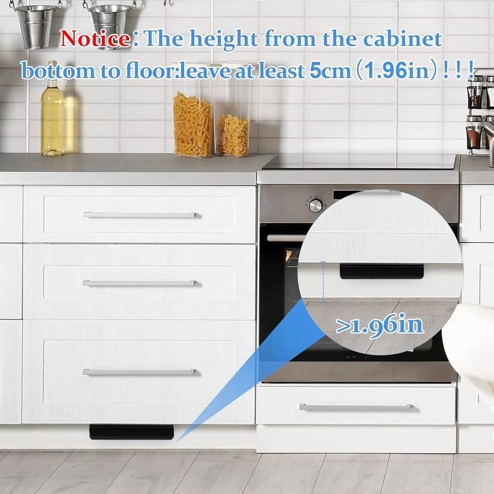 Metal Foot Pull Handle Efficient Cabinet Door Handles Durable Touchless Opener  Kitchen