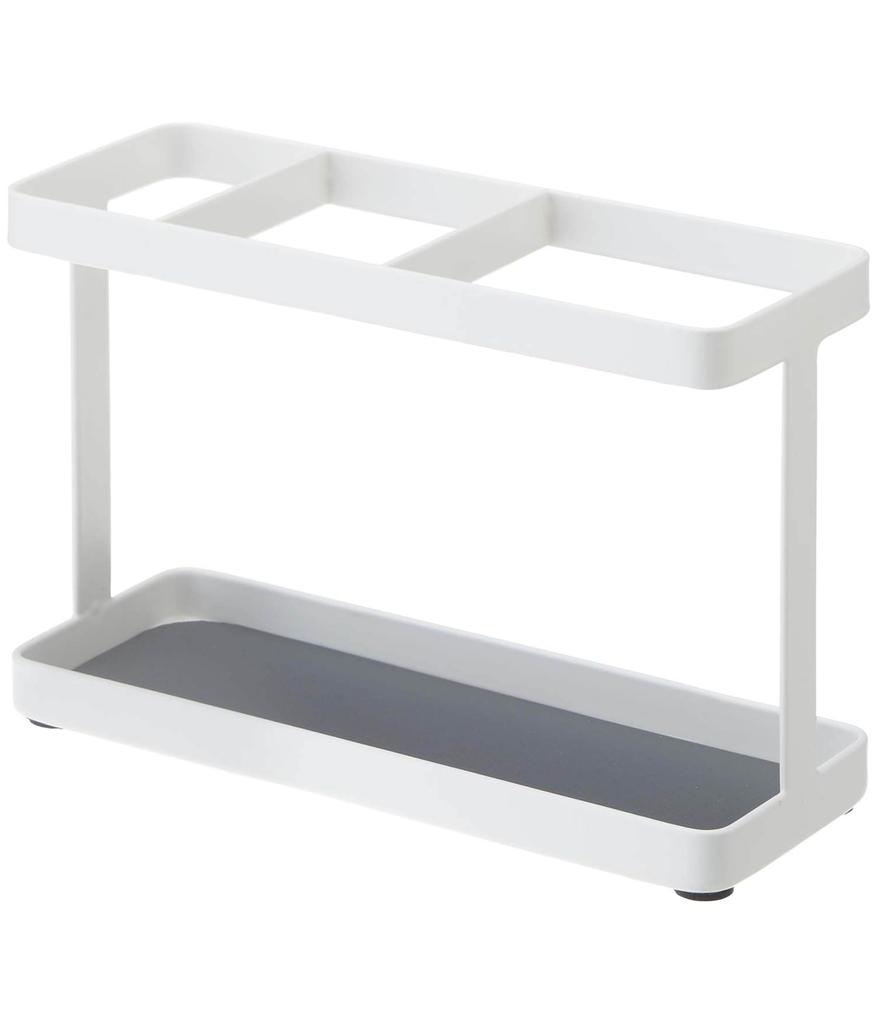 Yamazaki Jitsugyo Hair Dryer & Hair Iron Stand Tower White 2284