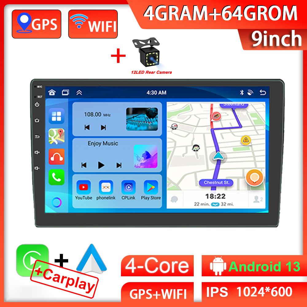 Universal 7 9 10 inch 2Din Car radio Android 13 64G Autoradio Touch Screen Wireless carplay android GPS BT Multimedia Player