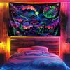 VIKAMA Alien Fantasy Tapestry Nebula Gradient HighDensity Blackout Fabric Music Studio SciFi Theme Bedroom Decor