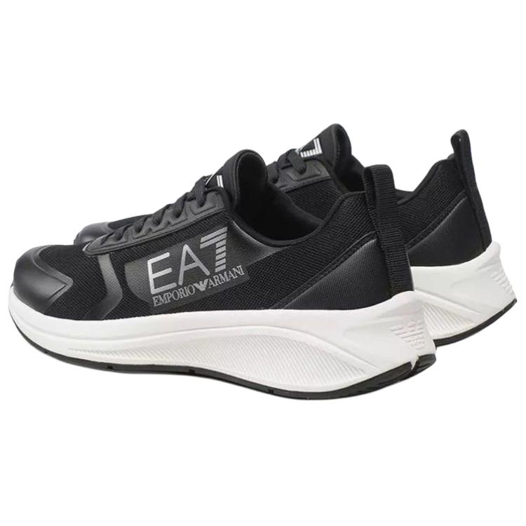 Emporio Armani EA7 Tkaninové Šněrovací Běžecké Boty Odolné Nízké Sportovní Ležérní Boty Unisex Teniska Černá X8X125XK303N763