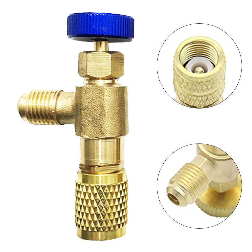 Copper Valve Set Air Conditioner Valve Air Conditioning Repair Gold Blue Robust Construction User-friendly Design