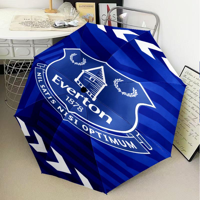1PC Fc Crest Design Printed Umbrella Folding Umbrella, Automatic Umbrella 8-Frame for Travel, Camping Fan Gifts Christmas Gifts