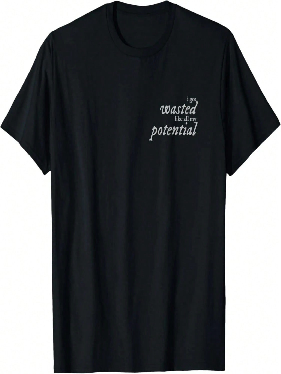 I Got Wasted Like All My Potential T-Shirt S разноцветный