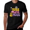 Peace Love Music TShirt Basic Solid Tee for Daily Use TShirt