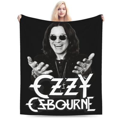 Ozzy Osbourne Blanket Fleece  Winter  Multi-function Soft Throw Blankets for Home Couch Bedspread