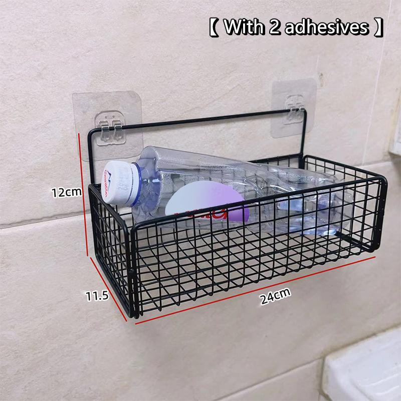 

Kitchen And Bathroom Storage Rack No Drilling Required Wall-Mounted Storage Rack