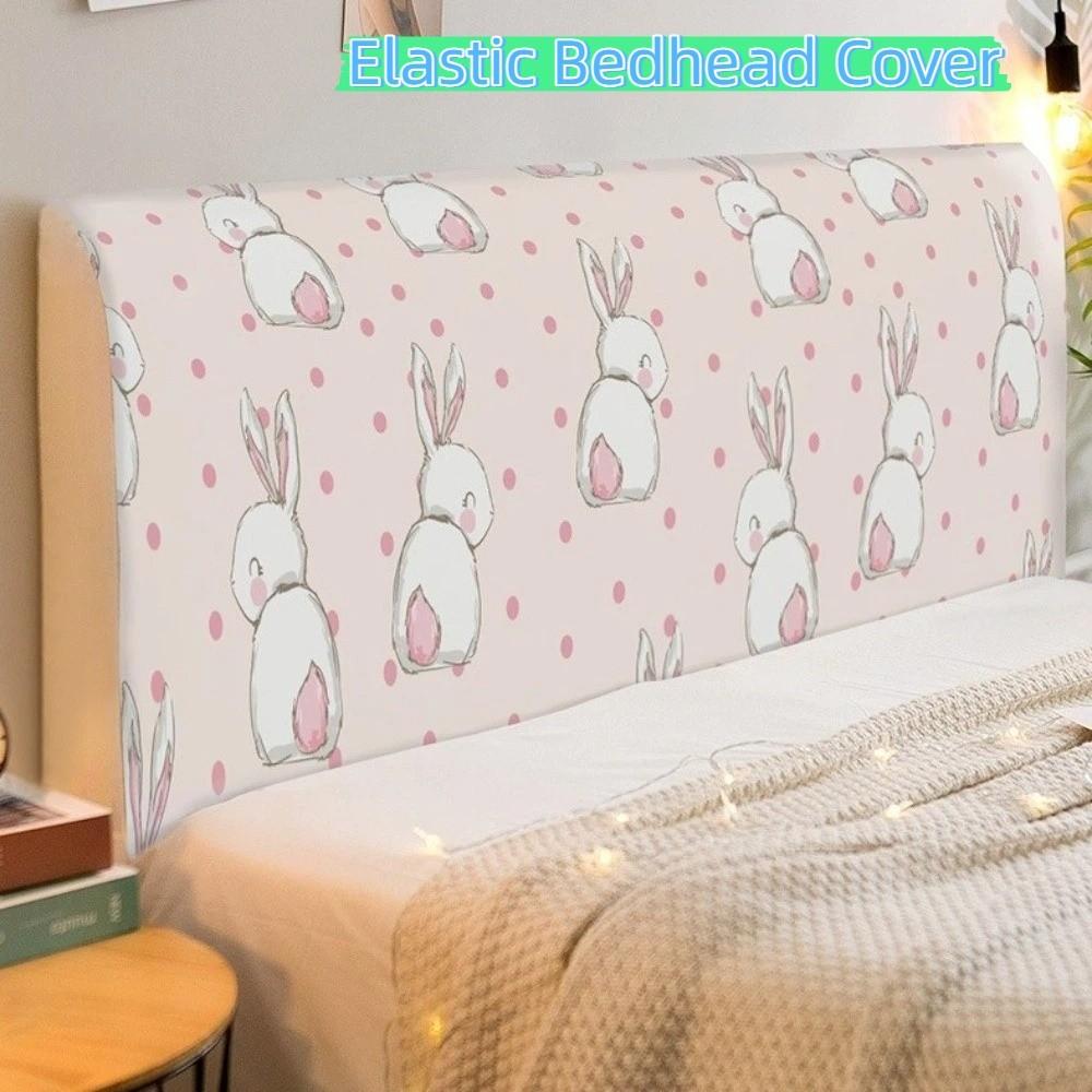 Cartoon Elastic Bedhead Cover Thicken Print Design Bed Head Slipcover Non-slip Washable Headboard Cover Bedroom