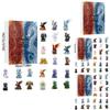 Wasser Feuer Drache Weihnachts-Adventskalender Mit Flachen Acryl-Ornamenten Für Feiertagsdekoration Und Zum Verschenken
