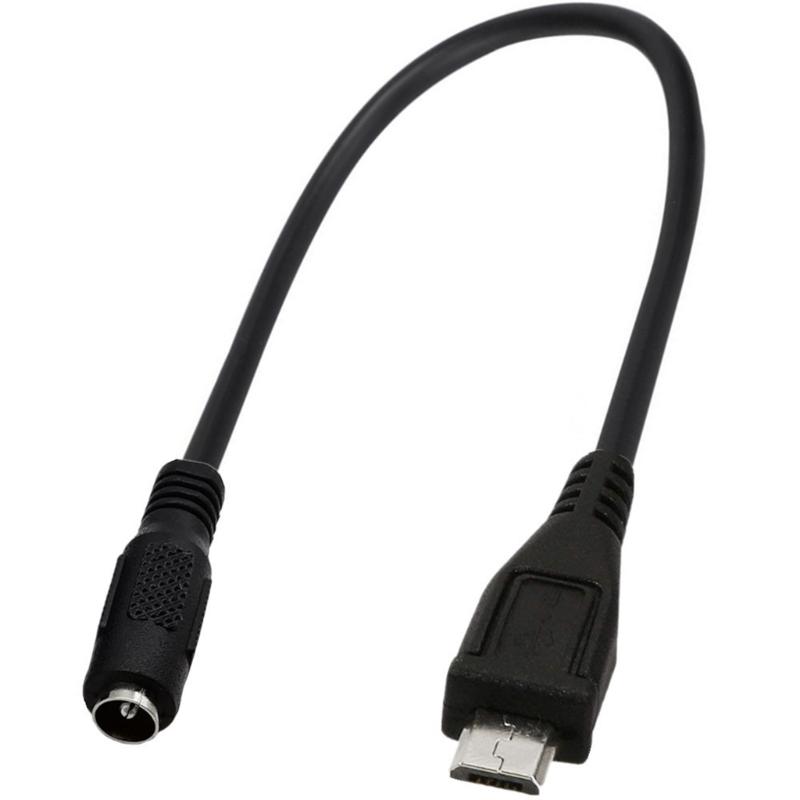 DC 3.5x1.35mm/5.5x2.1mm Female to Micro USB Male Connector Adapter Wire 5V Power Supply Cable Aging Resistance Cord