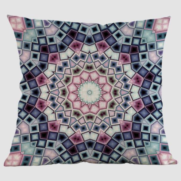 Thailand Decorative Cushion Cover Ethnic Buddism Meditation Floor Mat Bohemia Mandala Cotton Linen Throw Pillow Case Cojines
