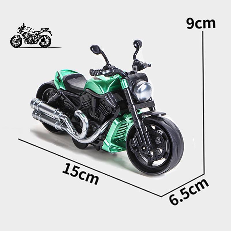 Çocuklar Ataletli Motosiklet Oyuncakları Erkekler Pedallı Vintage Geri Çekmeli Mini Motosiklet Modeli Sürtünme Güçlü Simülasyon Araba Oyuncakları Çocuklar İçin