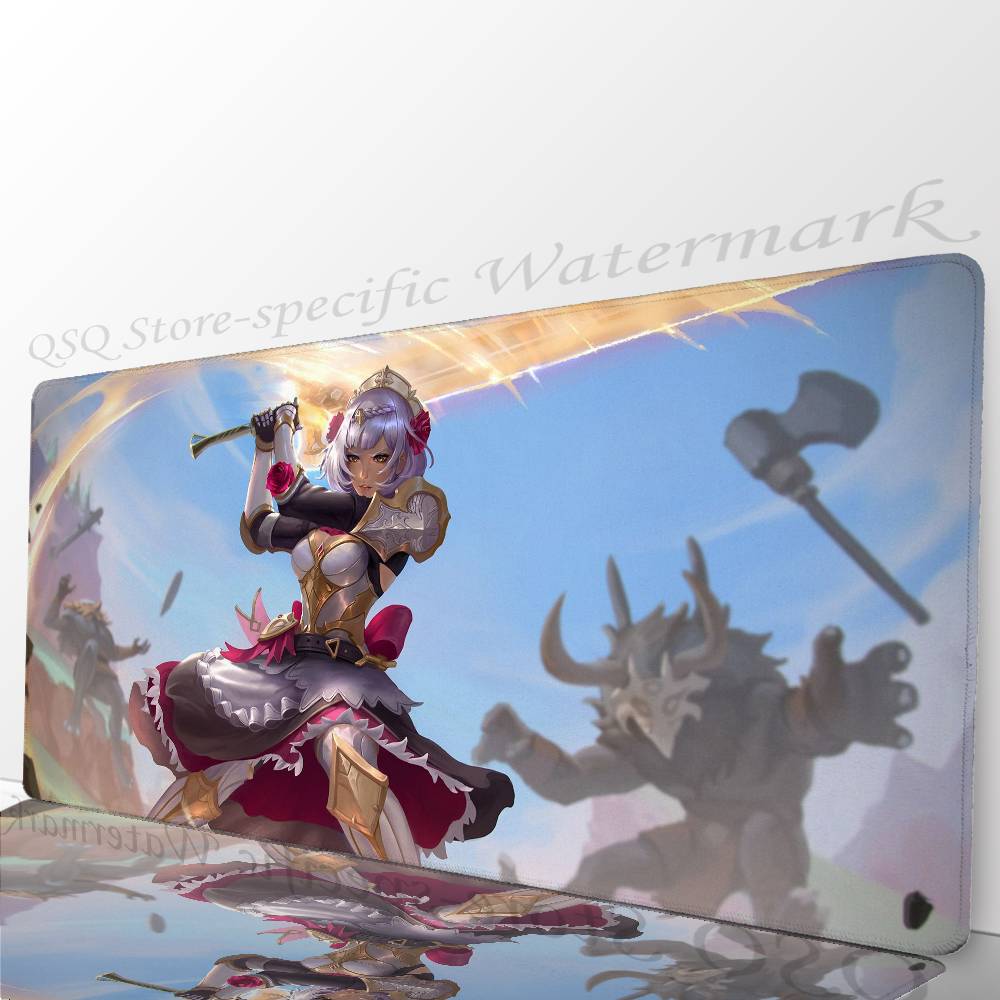 Noelle Anime G-Genshin Impact Mousepad Non-slip Suitable For Office Computers Laptops E-sports Game Desk Mats XXL Keyboard