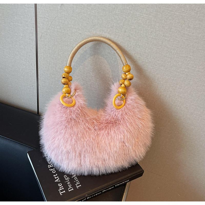 New Casual Plush Fashion Trendy Fluffy Personalized Creative Handbag Shoulder Underarm Women's Bag
