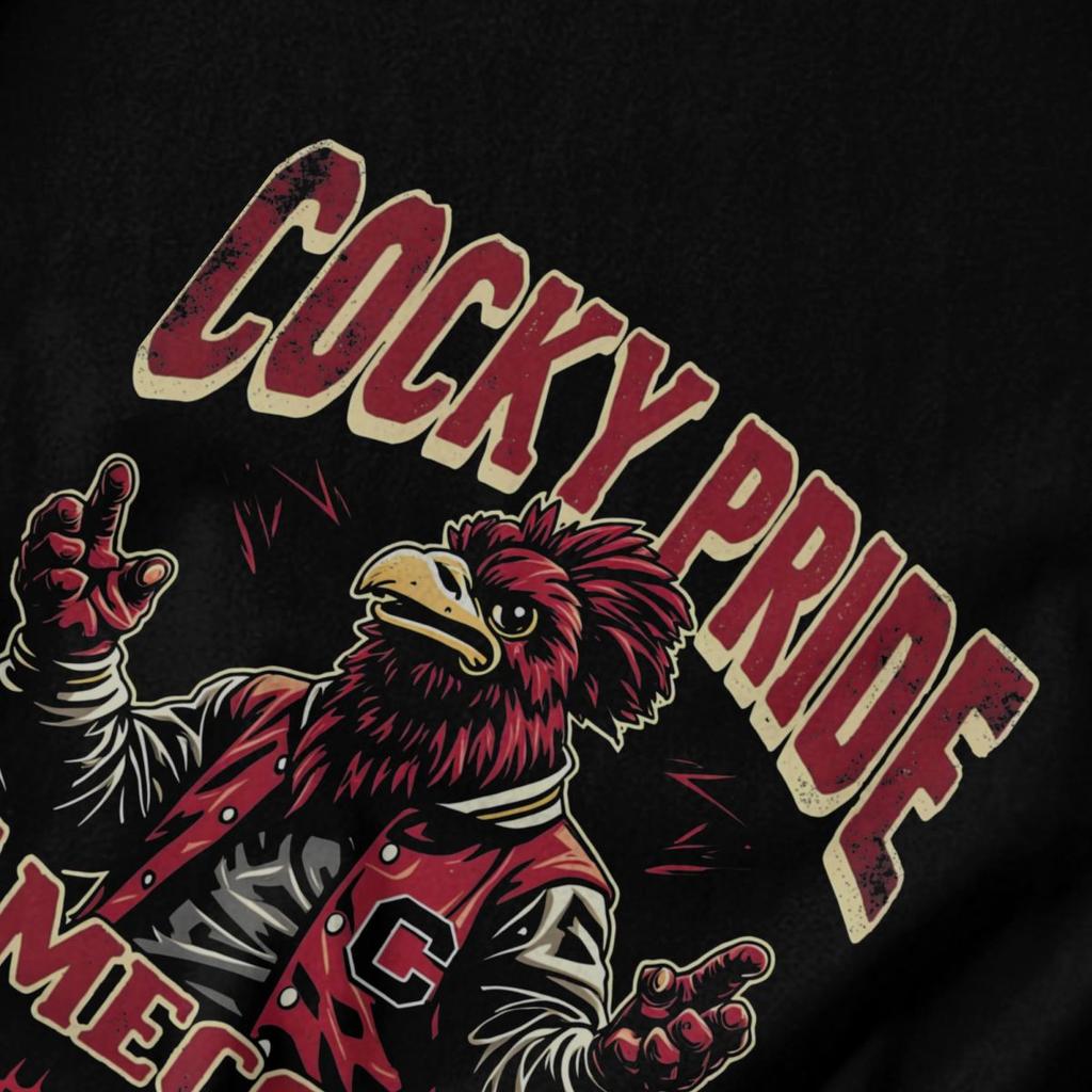 Men T Shirt Gamecock Funny Idea Y2K Graphic Crewneck Unisex Tops T Shirts