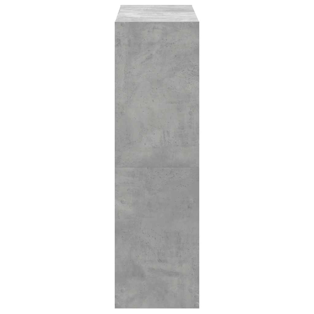 Vidaxl Regał, Szarość Betonu, 102X32X108 Cm, Materiał Drewnopochodny