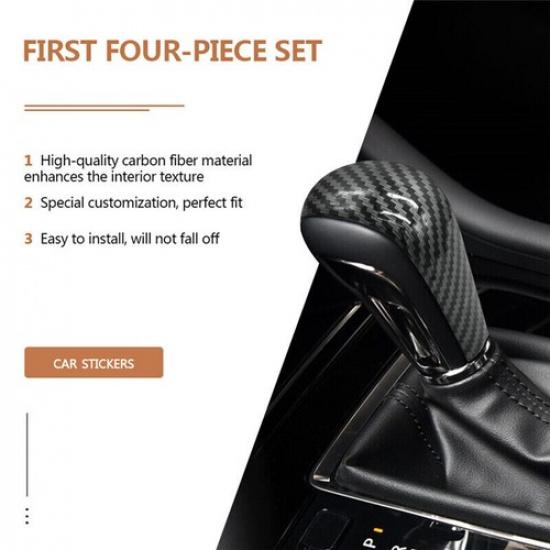 Carbon Fiber Gear Shift Knob Cover Protector Trim For Mazda CX-50 CX50 2023 2024