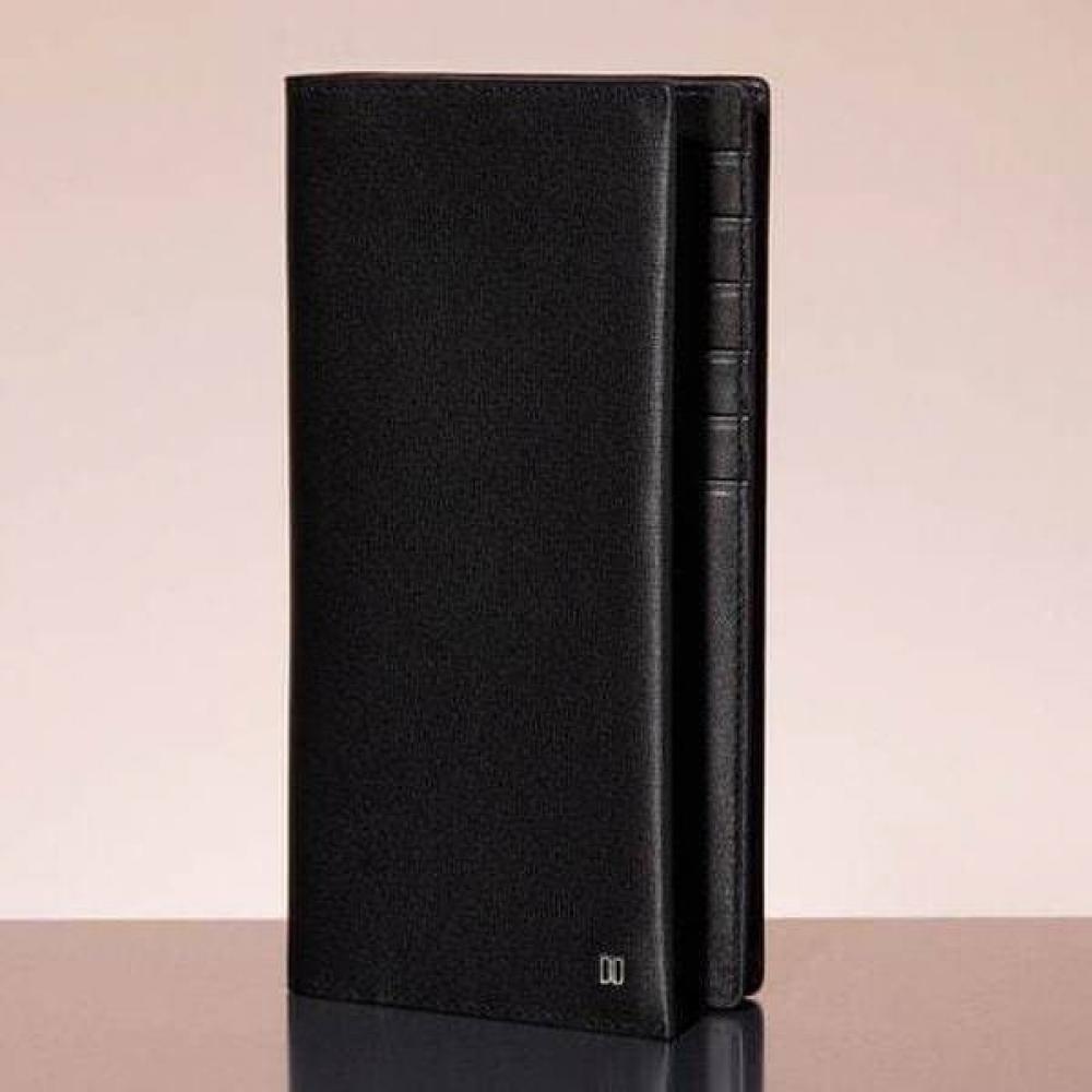 

Daks Black Leather Modern Classic Dd Logo Wallet Single option