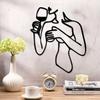 Metal Wall Art Holiday Gift Wrought Iron Home Decoration for Garden
