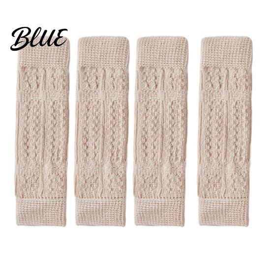 Soft Breathable Dog Sleeve 4Pcs Elbow Protectors, Knitted Leg Warmer Wraps, Cotton Wrap Protective Sleeves for Elderly Dogs, Post-operative