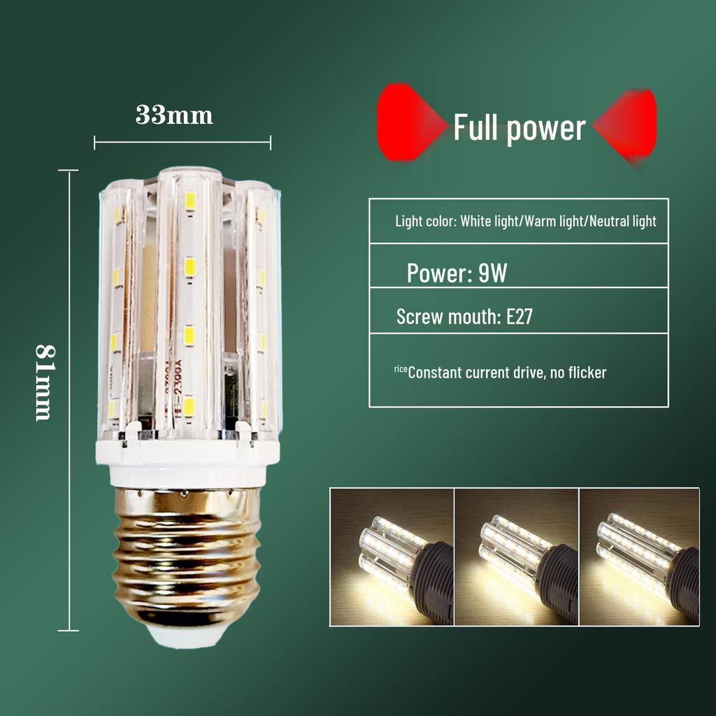 Shengda High-Power LED Corn Bulb: Super Bright Outdoor Lawn & Courtyard Light