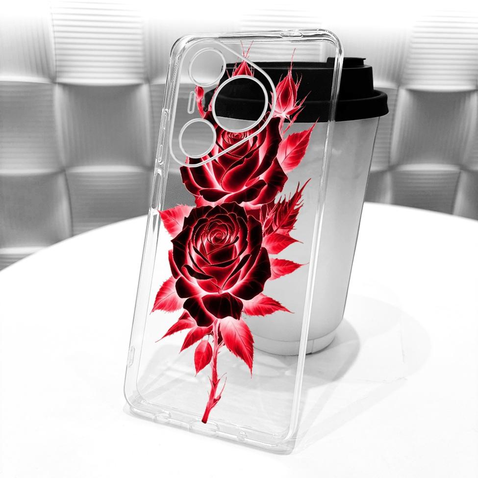 For Huawei Pura 70 Clear Case Aesthetic Luxury Cute Fashion Flowers Funny Painted Casing For Huawei ADY-LX9 ADY-AL00