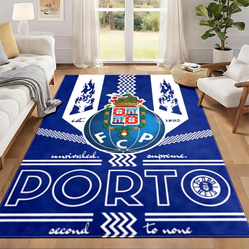 Tapete FC Porto Capacho para Sala de Estar ou Quarto Tapete Protetor Sob Cadeira Decoração de Escritório Presente de Natal Presente de Aniversário