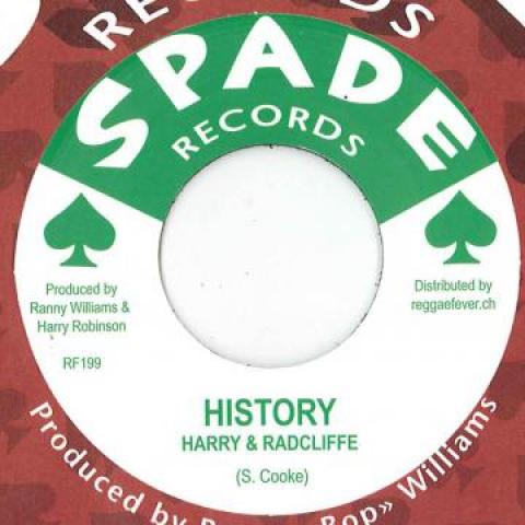 7inch Record HARRY, RADCLIFFE - History / Just Be Alone RF199 Spade/Reggae Fe 197- Europe Reggae, Ska & Dub