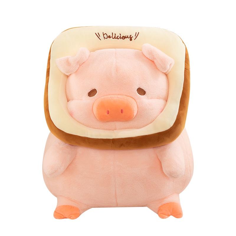 Adorable Lulu Pig Plush Toy Wholesale New Bread Toast Pig Stuffed Animal Doll Birthday Gift Pillow