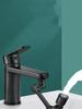 Black 1080° Universal Rotation Faucet Sprayer Head Dual Effluent Washbasin Kitchen Robot Arm Extension Faucets Aerator Bubbler