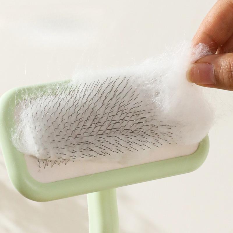 The Dog Comb Is More Comfortable Than The Bear Comb with A Special Puller Band and Airbag. The Pet Fluffy Beauty Needle Comb