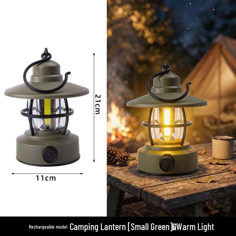 Rechargeable Retro Camping Lantern with Ultra-Long Battery Life for Outdoor Tent and Awning Lighting