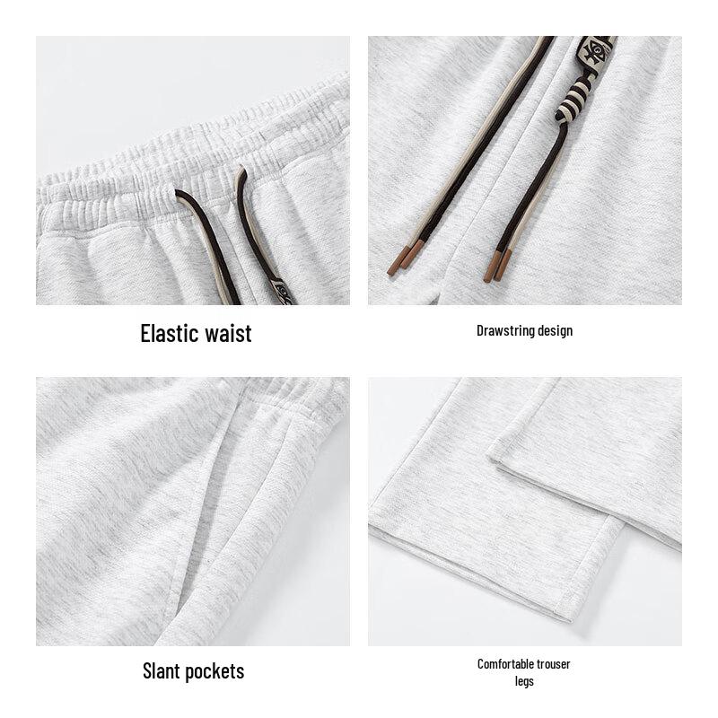 Maoren Men's Loose Fit Straight Leg Casual Pants