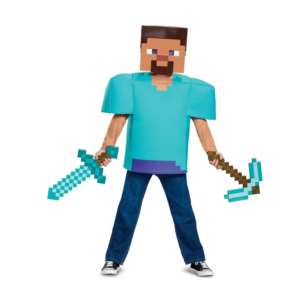 Minecraft One Size 65685 Pickaxe, Weapon, White,