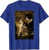 Vintage Cat Smoking Tattoo Inked Kitty Artist Funny Unisex T-Shirt